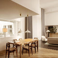 GravityTableLamp_C_ChairDiningChair_S_Table_extendable_1965Pendant_SejourLounge_Chair_On_l