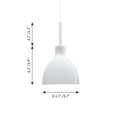 Louis Poulsen Toldbod Glass Pendant dimensions