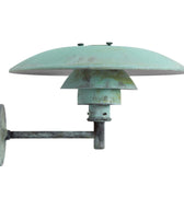 Large Poul Henningsen 'PH Wall' Outdoor Lamp for Louis Poulsen two enlighten  verdigris packshot 