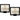 Two marble-patterned wall lights with black frames on a white background