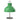 Green lamp with a metal base on a white background