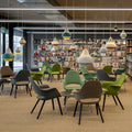 cirque pendant lights louis poulsen basel library installation