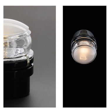 black and chrome fresnel light detail shots