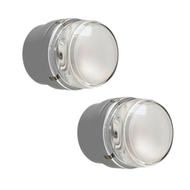 gray fresnel outdoor light oluce two enlighten