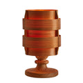 Wood Hans-Agne Jakobsson Table Lamp at Two Enlightenl it on white background