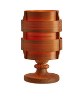 Wood Hans-Agne Jakobsson Table Lamp at Two Enlightenl it on white background