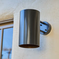 Hans-Agne Jakobsson Painted Metal  'Rulle' Outdoor Sconce for Orsjo Painted Steel in three quarter view