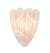 Alabaster shell shaped wall light