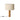 oak table lamp from santa and cole on white background with black cord and switch