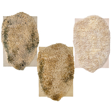 'Alga' Natural Wool and Jute Shag Rug by Nanimarquina