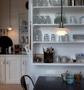 PH 2/1 opal glass pendant louis poulsen poul henningsen two enlighten chrome kitchen dining 