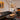 PH 2/1 stem fitting chandelier in situ living room 