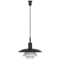 Poul Henningsen 'PH 5/5' pendant lamp for Louis Poulsen two enlighten black and glass 