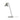 Gray table lamp on a white background