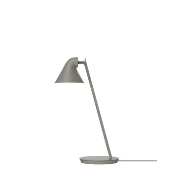 Gray table lamp on a white background