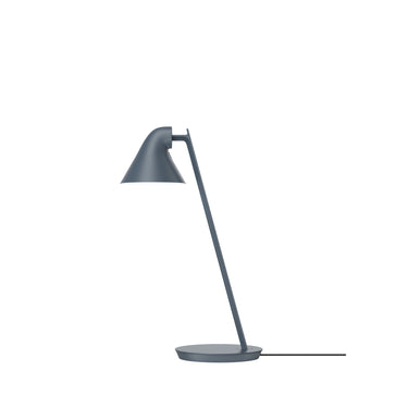 blue grey table lamp njp louis poulsen on white background