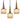 Large 1960s Staff Leuchten Glass and Brass Pendants