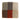 A square shag carpet sample with a patchwork design, featuring blocks of taupe, dark gray, cream, brown, rust red, and light beige on a white background.