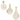 Three vintage-style light bulbs on a white background