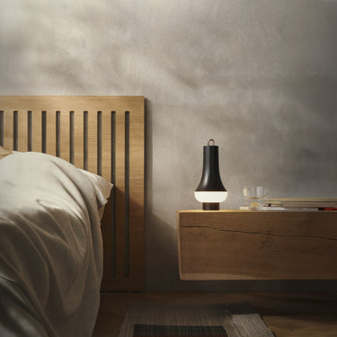 Tomoshi light nightstand portable bedside lighting