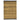 Textured yellow ochre rug with a black border on a white background