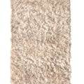 off white wool nanimarquina wellbeing shaggy rug on a white background